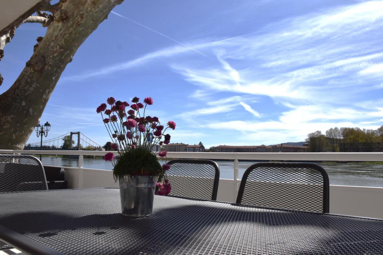 La Batie - Terrasse Avec Vue Imprenable Sur Le Rhone, 3 Chambres, 3 Salles De Bain Tain-l'Hermitage Luaran gambar