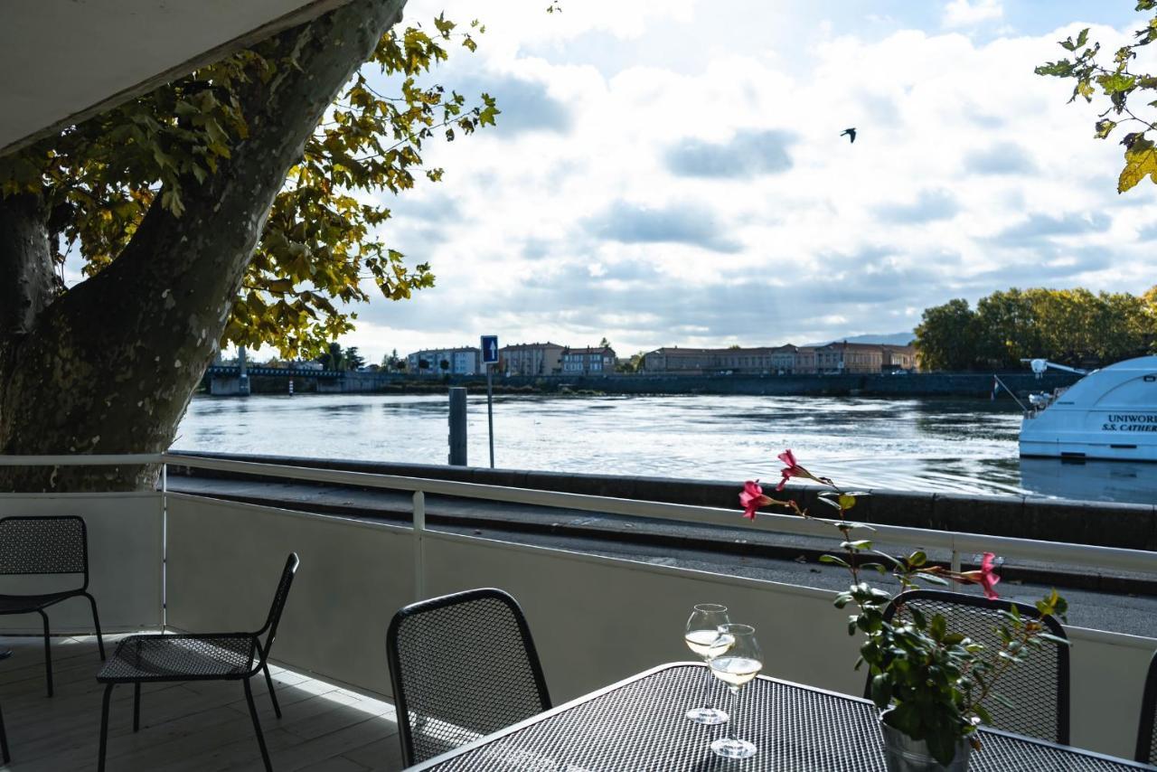 La Batie - Terrasse Avec Vue Imprenable Sur Le Rhone, 3 Chambres, 3 Salles De Bain Tain-l'Hermitage Luaran gambar